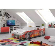 Bērnu gulta CARS 80X160, sarkans